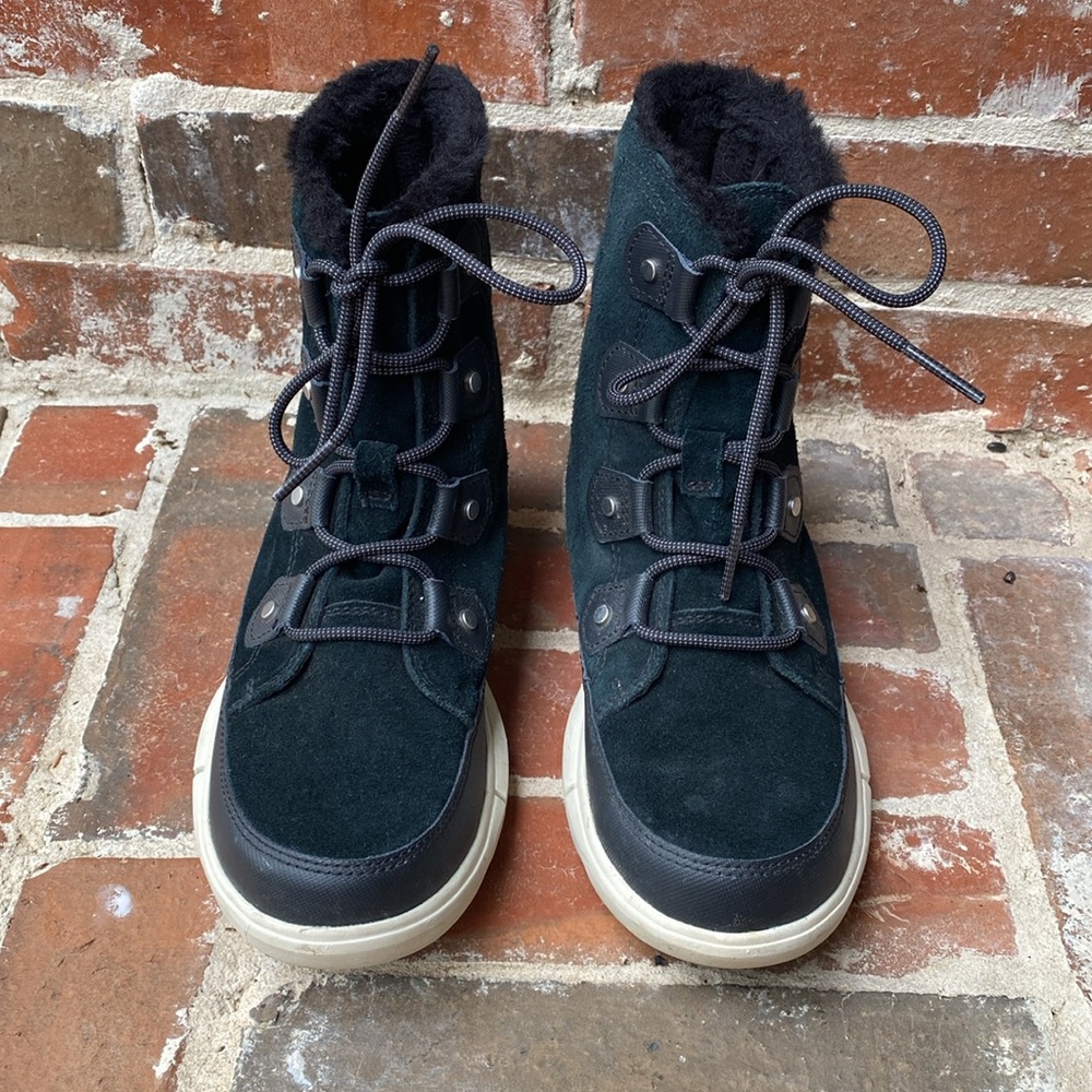 Sorel Explorer ll Joan Faux Fur Waterproof Lace Up Shoes